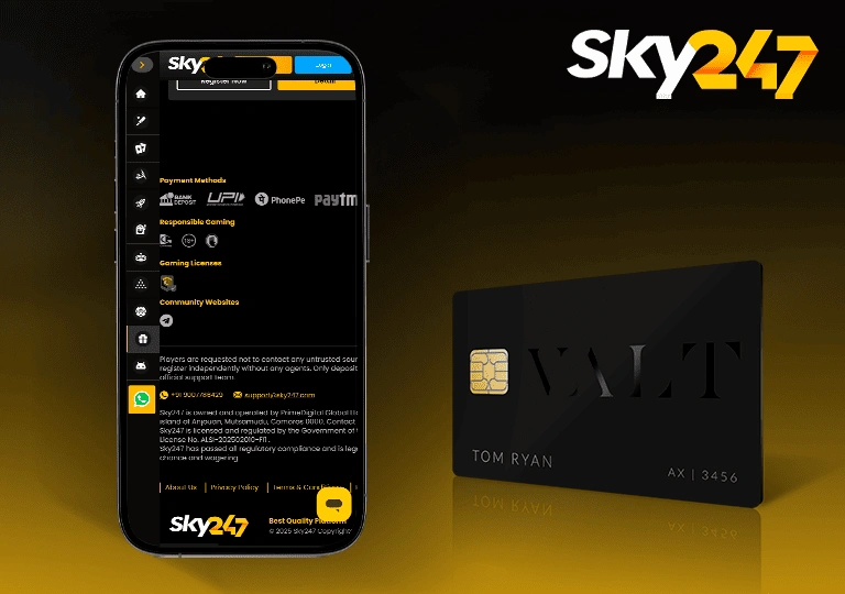 sky247 login payment