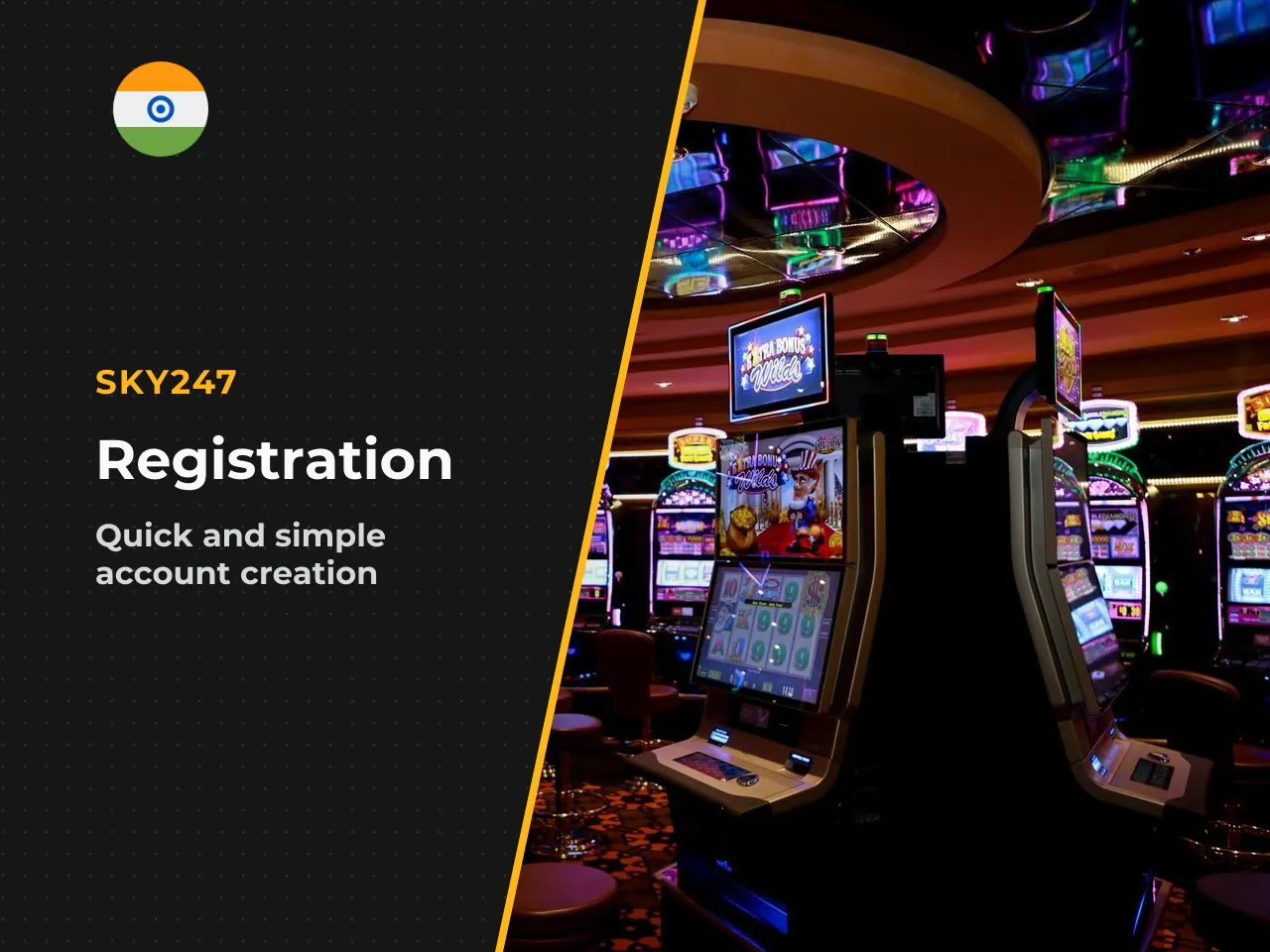 Registration on the Website. **Step 1: Open the registration form.** Visit the official Sky247 website and click the "Sign Up" button in the upper-right corner. The registration form appears immediate