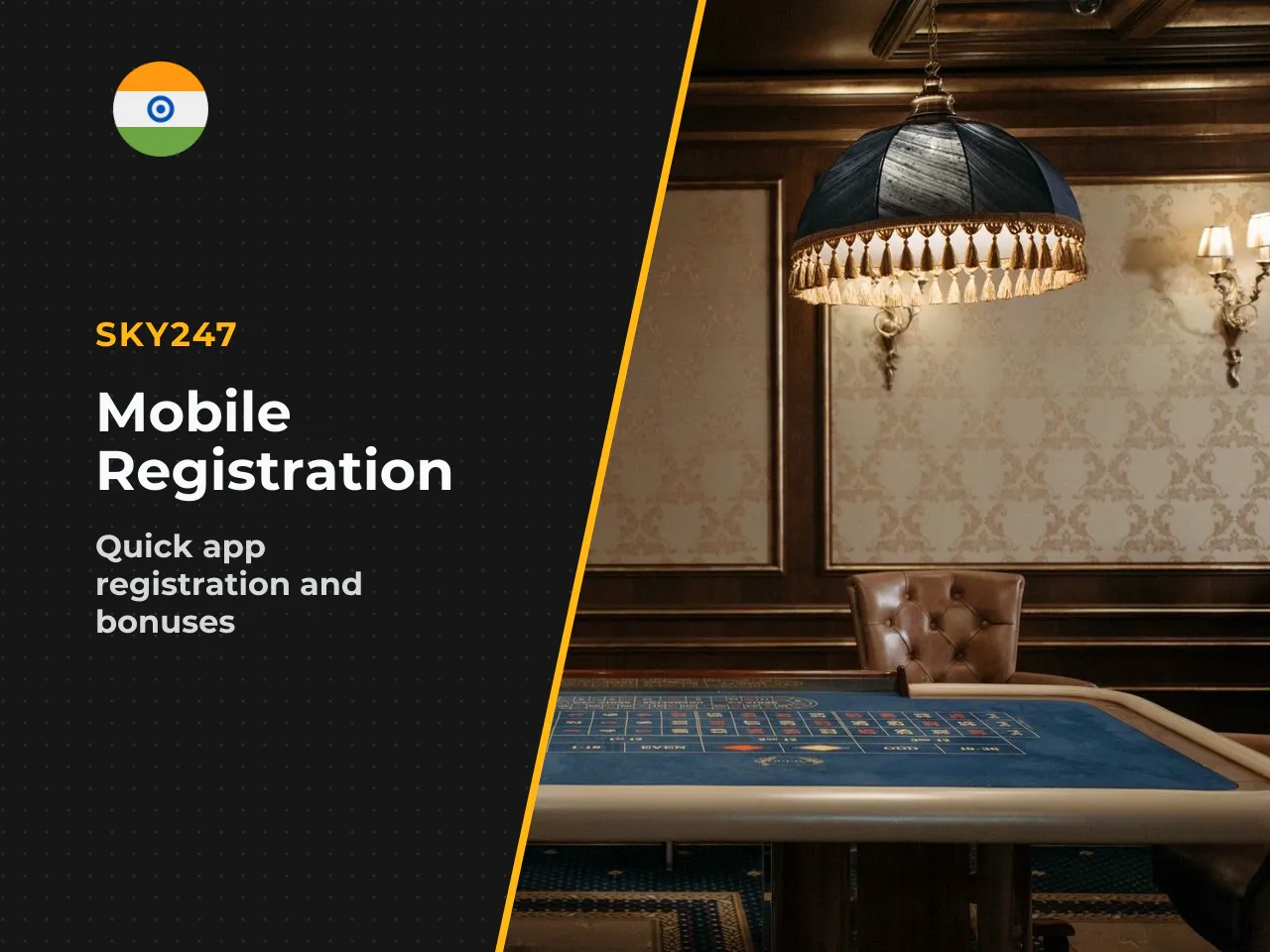 Registration via Sky247 App or Mobile App. The sky247 mobile app (available for Android as APK and for iOS) mirrors the website registration process. To register through the app: 1. Download and insta
